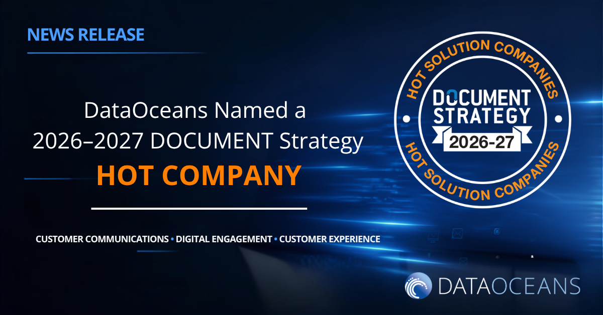 DataOceans named a 2026–2027 DOCUMENT Strategy HOT Company for customer communications and digital engagement